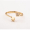 Δαχτυλίδι χρυσό Κ14 με 2 κύβους.