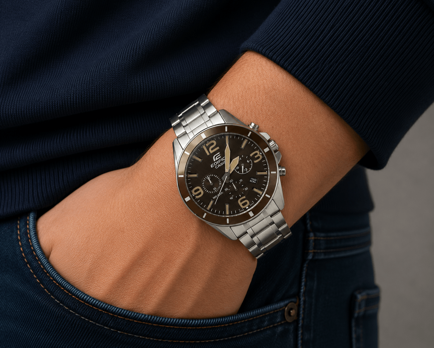 Casio Ρολόι, Χρονογράφος, EFR-553D-5BVUEF. — φωτογραφία 2