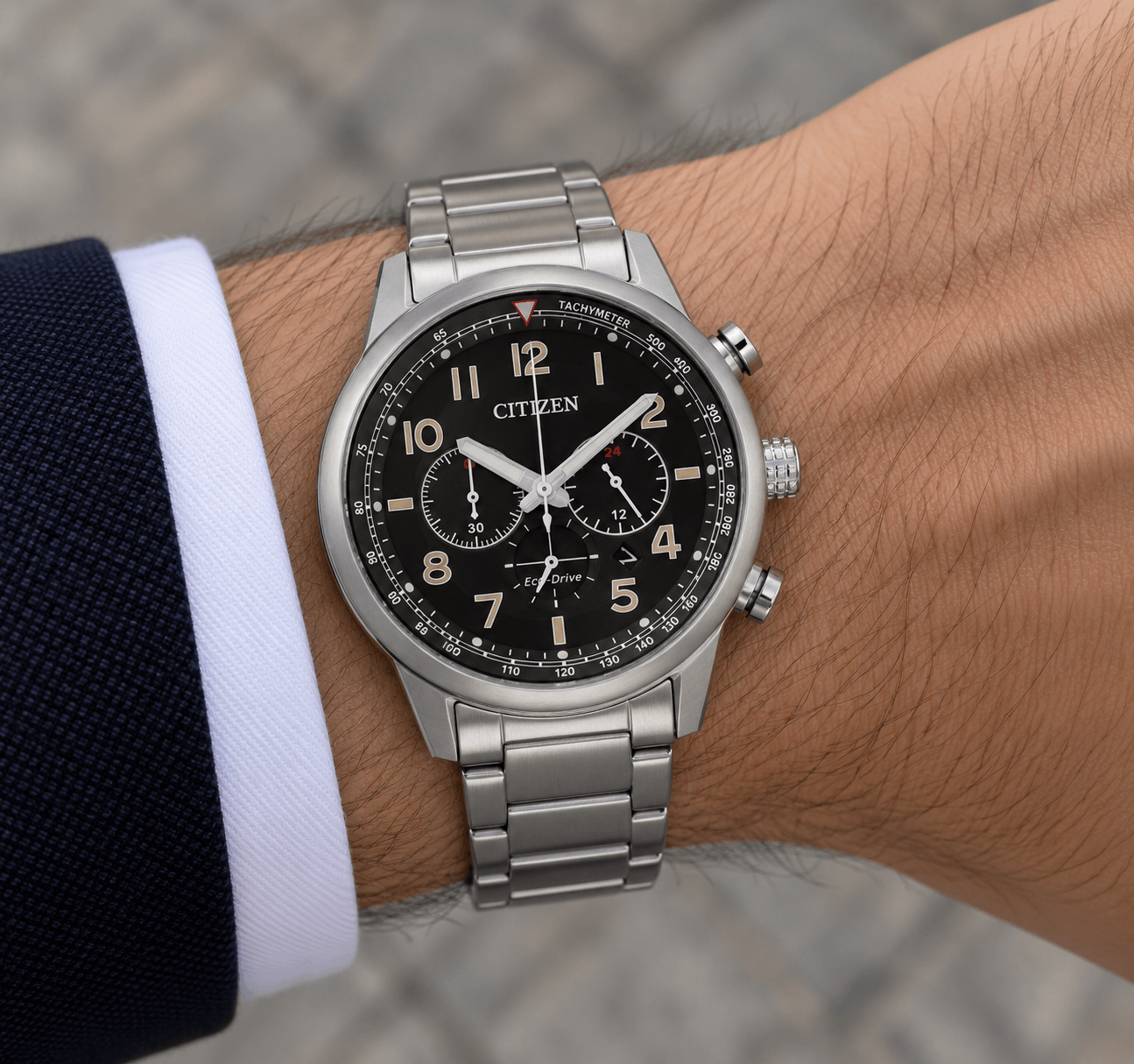 Ρολόι Citizen Eco Drive χρονογράφος CA4420-81E. — φωτογραφία 2