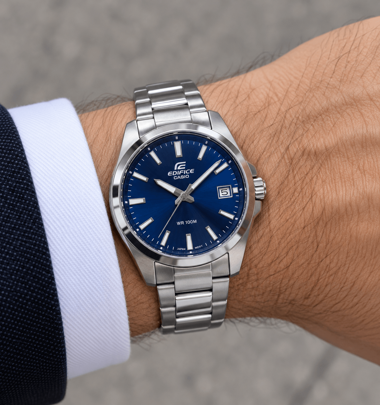 Casio Ρολόι EFV-100D-2AVUEF με μπλε πλάκα. — φωτογραφία 2