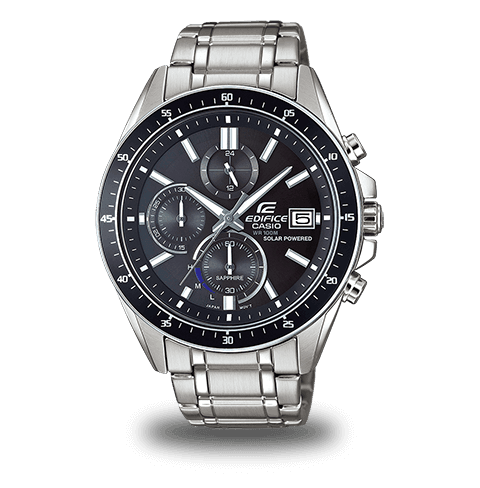Casio Ρολόι EFS-S510D-1AVUEF χρονογράφος με μαύρη πλάκα. — φωτογραφία 1