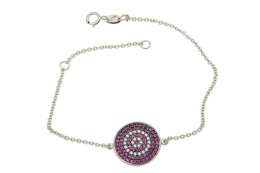Βραχιόλι Λευκόχρυσο Κ9 Με Στόχο. — φωτογραφία 1