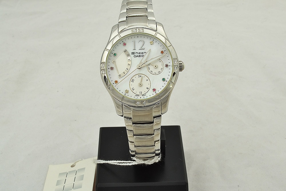Casio Sheen Ρολόι, Με Μπρασελέ SHN-3016DP-7ADR. — φωτογραφία 2