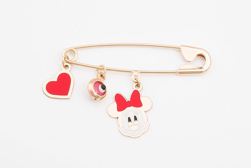Παιδική παραμάνα χρυσή Κ9 με τη Minnie. — φωτογραφία 1
