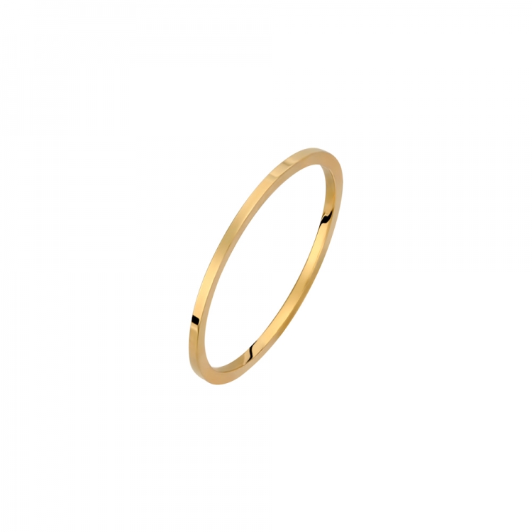 Δαχτυλίδι-βέρα χρυσό Κ14 με λουστρέ επιφάνεια.
