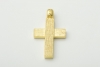 Χρυσός, Βαπτιστικός Σταυρός Κ14, Με Ματ Επιφάνεια.